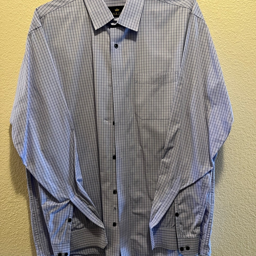 Classic Blue Plaid Button-Down Shirt